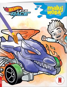 Ameet Książeczka Maluj wodą. Hot Wheels. Let's race. MW-1601 3
