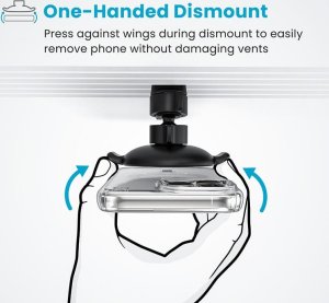 Ładowarka Speck Speck Charging Vent Mount + ClickLock - Uchwyt samochodowy z ładowaniem bezprzewodowym MagSafe (czarny) 6