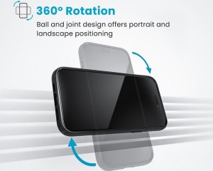 Ładowarka Speck Speck Charging Vent Mount + ClickLock - Uchwyt samochodowy z ładowaniem bezprzewodowym MagSafe (czarny) 8