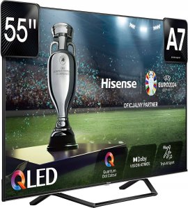 Telewizor Hisense Hisense 55A7NQ 55'' QLED 4K Smart TV schwarz 1