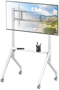 Techly Stojak mobilny Techly TV 65-100" do 100kg regulowany półka AV 2