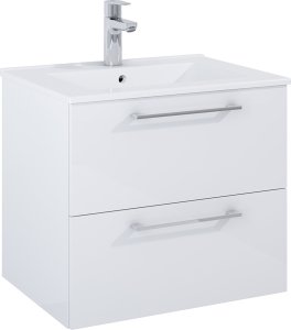 Alkotest A857949806 / ROCA / ROMA / SZAFKA ŁAZIENKOWA 60CM 2S DO KOMPLETACJI Z UMYWALKĄ HEBE ,BIAŁY POŁYSK / ZAMIENNIK 5110008 / 1