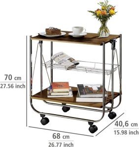 Wenko Stolik barowy na kółkach DELUXE DINETT, WENKO 2