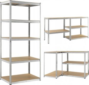 Funfit Regał metalowy magazynowy 180x90x40 cm 2