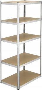 Funfit Regał metalowy magazynowy 180x90x40 cm 5