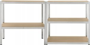 Funfit Regał metalowy magazynowy 180x90x40 cm 7