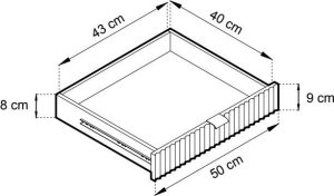 Intesi Toaletka Delicious ryflowana szara 6