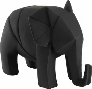 Atmosphera Figurka Elephant Origami czarny 1