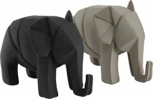Atmosphera Figurka Elephant Origami szary 5