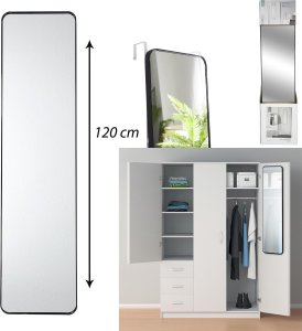 Intesi Lustro do powieszenia na drzwi czarne 3