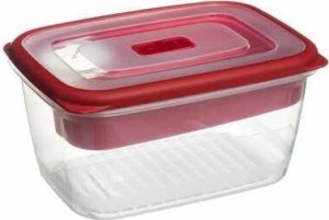 5five Lunch box śniadaniówka z przegródkami  1,7l czerwony 1