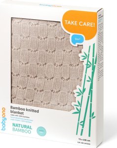 BabyOno 1479/03 KOC DZIANINOWY BAMBUSOWY BEŻOWY 2