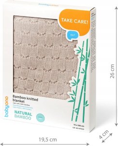 BabyOno 1479/03 KOC DZIANINOWY BAMBUSOWY BEŻOWY 3