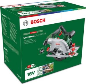 Bosch Bosch hand circular saw UniversalCirc 18V-53, 18Volt (green/black, Li-ion battery 2.5Ah, POWER FOR ALL ALLIANCE) 8