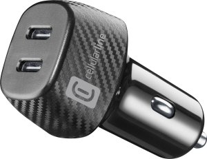 Ładowarka Cellular Line Cellularline USB Car Charger Multipower Duo 40W Black 1