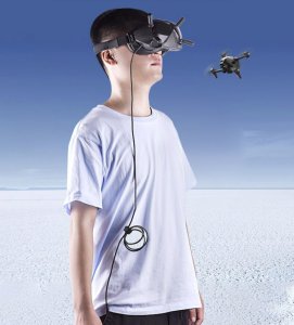 Kabel zasilający BRDRC KABEL ZASILAJĄCY DO ŁADOWARKI POWERBANKA DJI AVATA GOGLE FPV V2 USB C - DC 153 CM PD 4