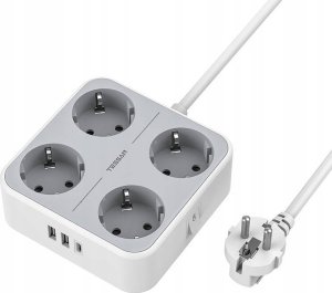 Listwa zasilająca Tessan 4 gniazda 2 m biała (TS-302-C-GR) 1