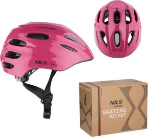 Nils Extreme Kask na rower rolki hulajnogę zielony Nils Extreme mtw01 LED rozmiar XXS (42-48 cm) 2