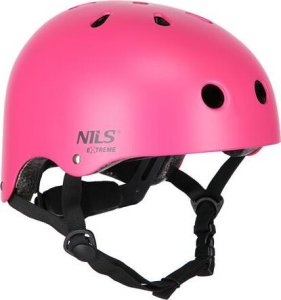 Nils Extreme Zestaw kask z ochraniaczami na rower rolki hulajnogę Nils Extreme mr290 h230 różowy rozmiar M 3