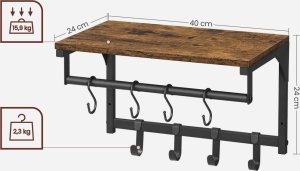 Leobert Półka z Wieszakami - LCR103B01 7