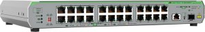 Switch Allied Telesis Allied Telesis CentreCOM AT-GS910/26XST - Switch - unmanaged - 24 x 10/100/1000 + 1 x 100/1000/2,5 G/5 G/10 G (Uplink) + 1 x 1 Gigabit/10 Gigabit SFP+ (Uplink) - an Rack montierbar 1