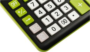 Kalkulator Eleven ELEVEN Kalkulator biurowy czarny CDC120BKGN białe i zielone klawisze oraz zielona ramka wokół wyświetlacza 3