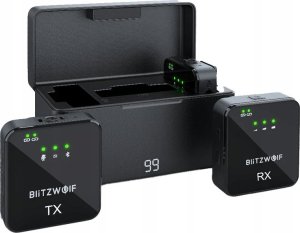 Mikrofon Blitzwolf Mikrofon bezprzewodowy BlitzWolf, BW-SX63, 1000mAh (czarny) 2