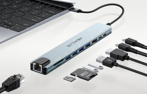 Stacja/replikator Blitzwolf Stacja dokująca Blitzwolf BW-TH5 10w1 USB-C (srebrny) 3
