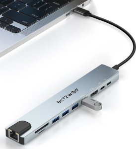 Stacja/replikator Blitzwolf Stacja dokująca Blitzwolf BW-TH5 10w1 USB-C (srebrny) 5