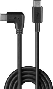 Kabel USB Lindy USB-C - USB-C 1 m Czarny (32005) 2