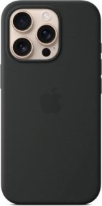 Apple iPhone 16 Pro Silicone Case with MagSafe - Black 1