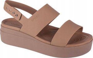 Crocs DAMSKIE SANDAŁY CROCS BROOKLYN LOW WEDGE 206453-2EL NA KOTURNIE 1