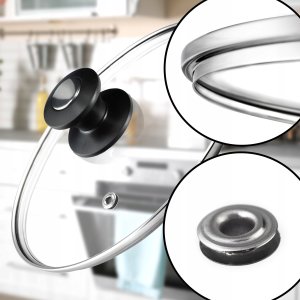 Kadax KADAX Pokrywka 14cm Szklana Pokrywa Patelni Garnka 4