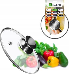 Kadax KADAX Pokrywka Szklana 16cm Pokrywa Patelni Garnka 11