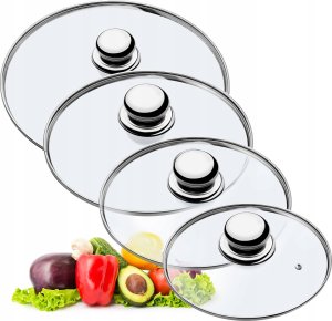 Kadax KADAX Pokrywka Szklana Zestaw Pokryw 20/24/26/28cm 11