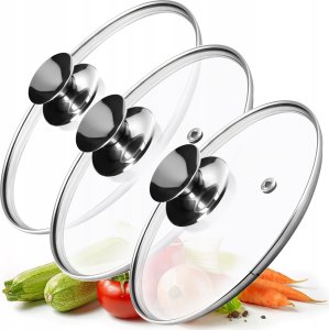 Kadax KADAX Pokrywka Szklana Pokrywa Zestaw 22/26/30cm 10