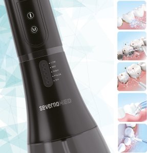 Irygator Severno Irygator dentystyczny do zębów i jamy ustnej bezprzewodowy ULTRACLEAN 4 + 6 końcówek 11