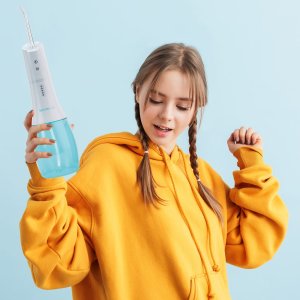 Irygator Severno Irygator dentystyczny do zębów i jamy ustnej bezprzewodowy ULTRACLEAN 4 + 6 końcówek 3