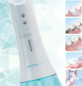 Irygator Severno Irygator dentystyczny do zębów i jamy ustnej bezprzewodowy ULTRACLEAN 4 + 6 końcówek 7