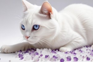 Żwirek dla kota Mersjo Żwirek silikonowy dla kota lawendowy Lawenda 3,8L 2