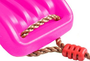 Huśtawka Severno Huśtawka ogrodowa dla dzieci plastikowa ZOYA różowa 7