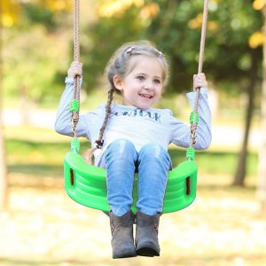 Huśtawka Severno Huśtawka ogrodowa dla dzieci plastikowa ZOYA zielona 2