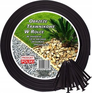GardenPlus Obrzeże trawnikowe 40mm ogrodowe chodnikowe w rolce 28
