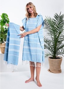 Yeye Poncho hammam damskie 100% naturalna bawełna Yeye 2