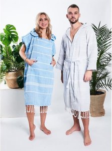 Yeye Poncho hammam damskie 100% naturalna bawełna Yeye 6
