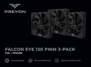 Wentylator PREYON Falcon Eye 120 PWM 3-pack (PFE1203B) 11
