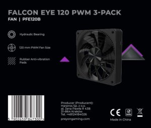 Wentylator PREYON Falcon Eye 120 PWM 3-pack (PFE1203B) 12
