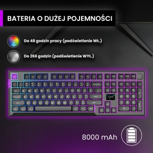 Klawiatura PREYON Silent claw red Gateron Red Pro (PSCR105B) 5