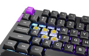 Klawiatura PREYON Silent claw yellow Gateron Yellow Pro (PSCY105B) 2