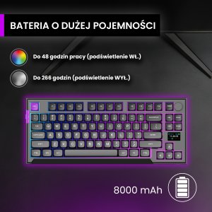 Klawiatura PREYON Silent claw TKL brown Gateron Brown Pro (PSCTB85B) 5